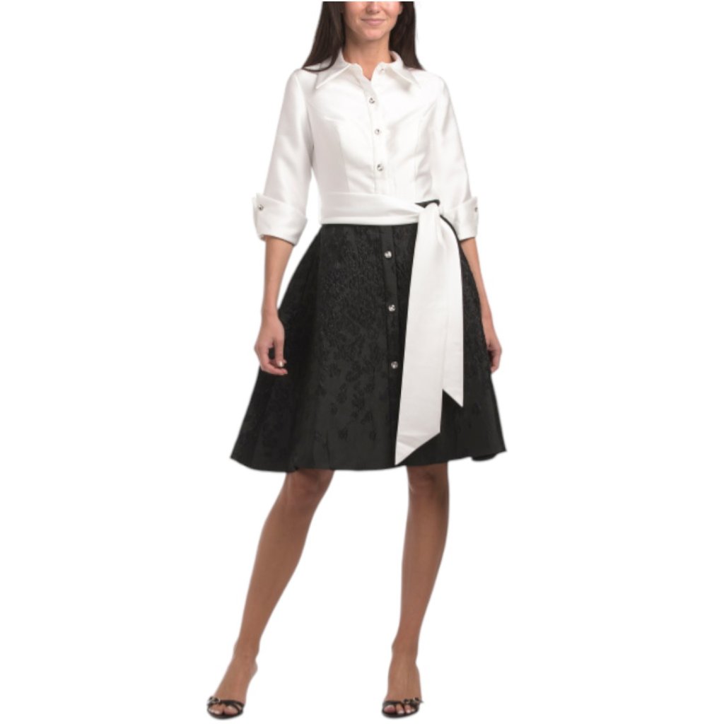 Terani Couture Long Sleeve Shirt Gown